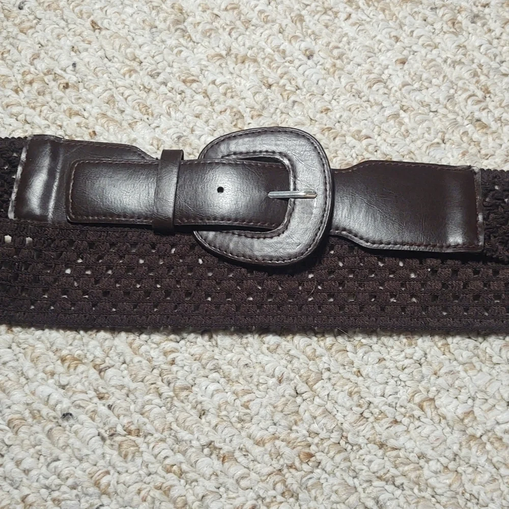 Brown Crochet Belt